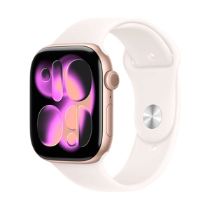 Apple Watch Series 11 GPS 46mm Rose Gold Aluminium with Light Blush Sport Band - M/L (MEV74SA/A)