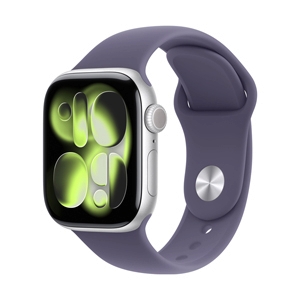 Apple Watch Series 11 GPS + Cellular 42mm Silver Aluminium with Purple Fog Sport Band - M/L (MF8J4SA/A)