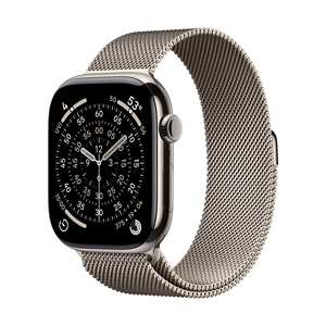 Apple Watch Series 11 GPS + Cellular 46mm Natural Titanium with Natural Milanese Loop - S/M (MFCY4SA/A)
