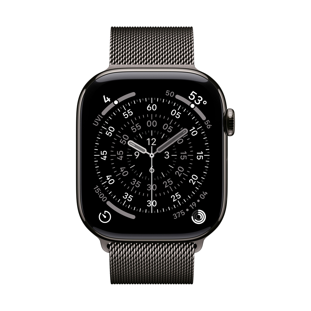 Apple Watch Series 11 GPS + Cellular 46mm Slate Titanium with Slate Milanese Loop - M/L (MFD44SA/A)