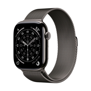 Apple Watch Series 11 GPS + Cellular 46mm Slate Titanium with Slate Milanese Loop - M/L (MFD44SA/A)