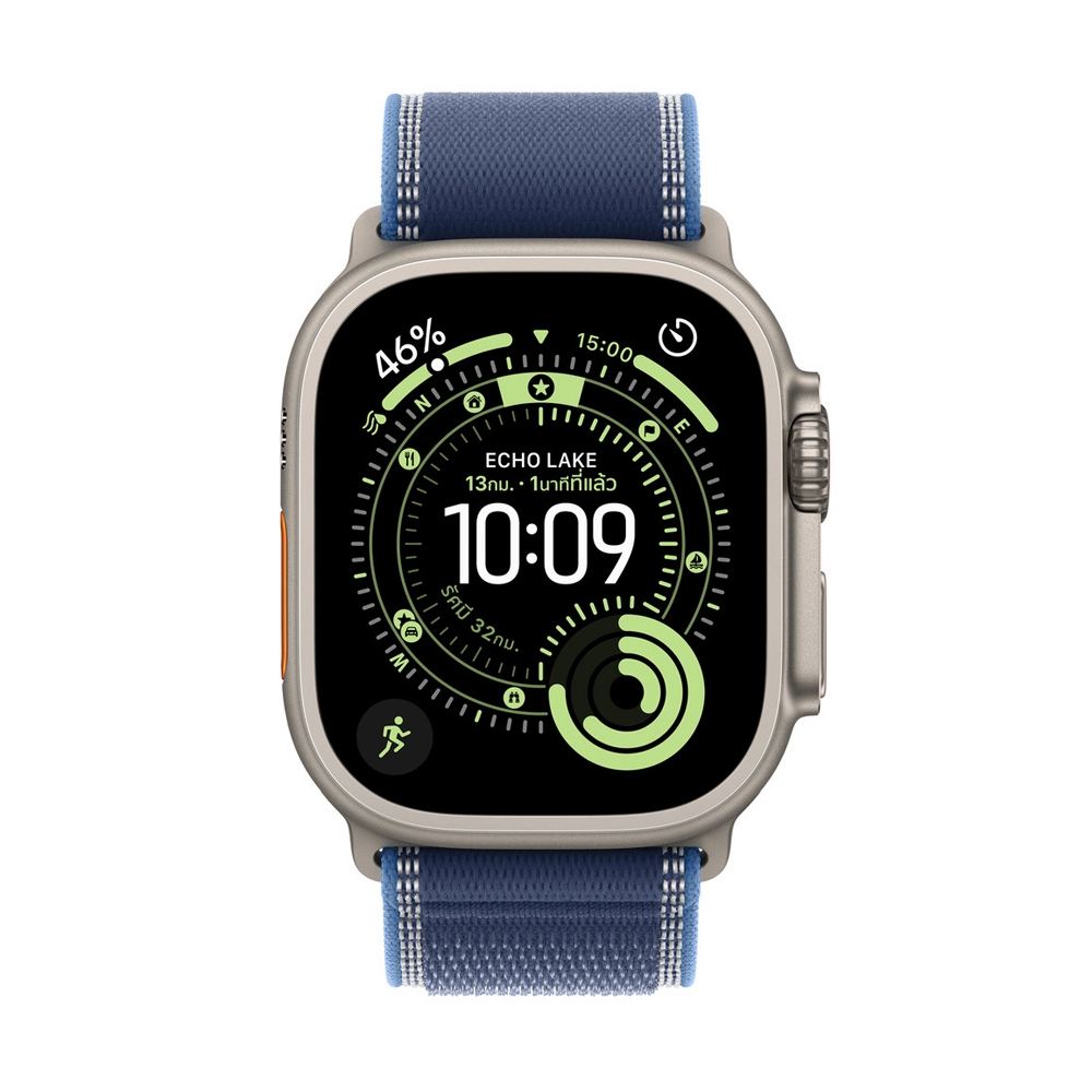 สาย Apple Watch 49mm Blue/Bright Blue Trail Loop - S/M Natural Titanium Finish (MFT64FE/A)