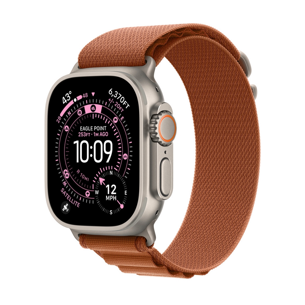 สาย Apple Watch 49mm Terra Cotta AlpineLoop -Medium - Natural Titanium Finish (MFTC4FE/A)