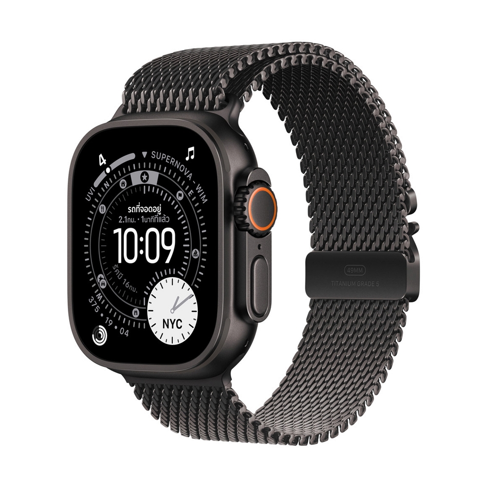 สาย Apple Watch 49mm Black Titanium Milanese Loop - L (MGHU4FE/A)