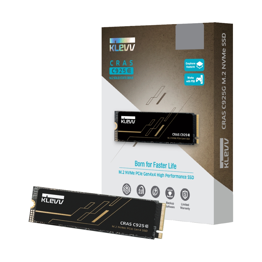 1 TB SSD M.2 PCIe 4.0 KLEVV CRAS C925G (K01TBM2SP0-25G) NVMe M.2 2280