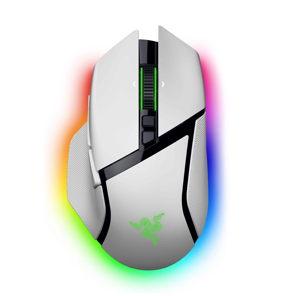 MOUSE WIRELESS BLUETOOTH RAZER BASILISK V3 PRO 35K WHITE (เมาส์ไร้สาย)