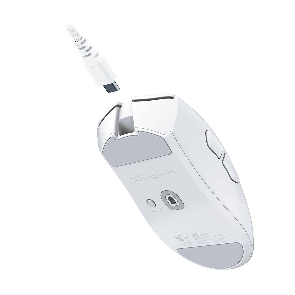 MOUSE WIRELESS RAZER DEATHADDER V4 PRO WHITE (เมาส์ไร้สาย)