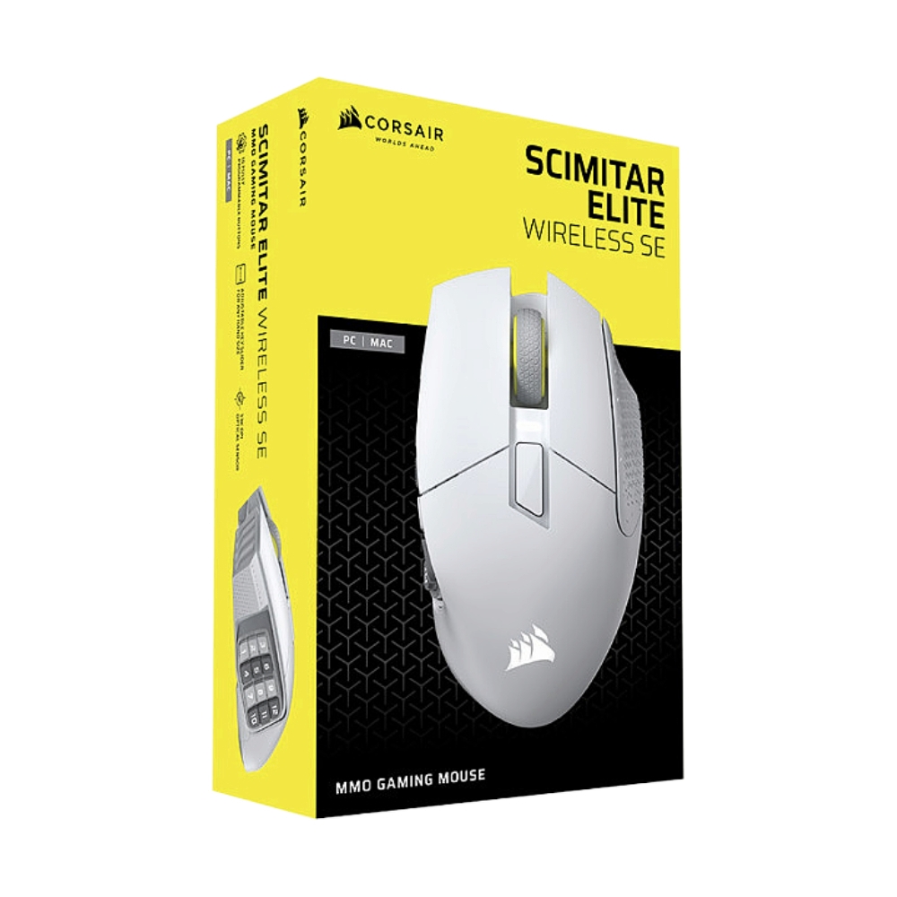 MOUSE WIRELESS BLUETOOTH CORSAIR SCIMITAR ELITE SE WHITE (เมาส์ไร้สาย)