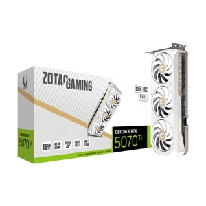 VGA ZOTAC GEFORCE RTX 5070 TI GAMING SOLID CORE WHITE OC - 16GB GDDR7