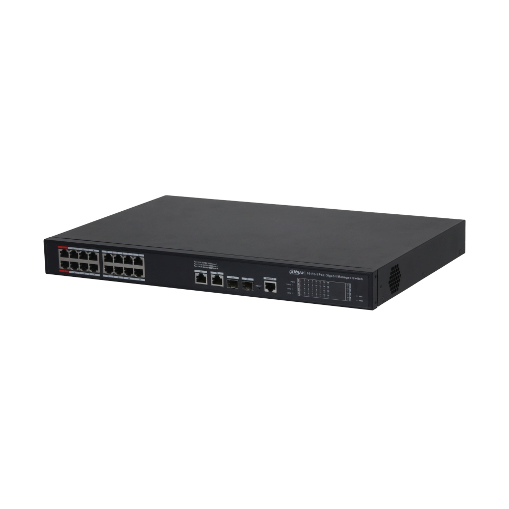Gigabit Switching Hub 16 Port DAHUA DH-CS-4220-16GT-190 (17",16 PoE)