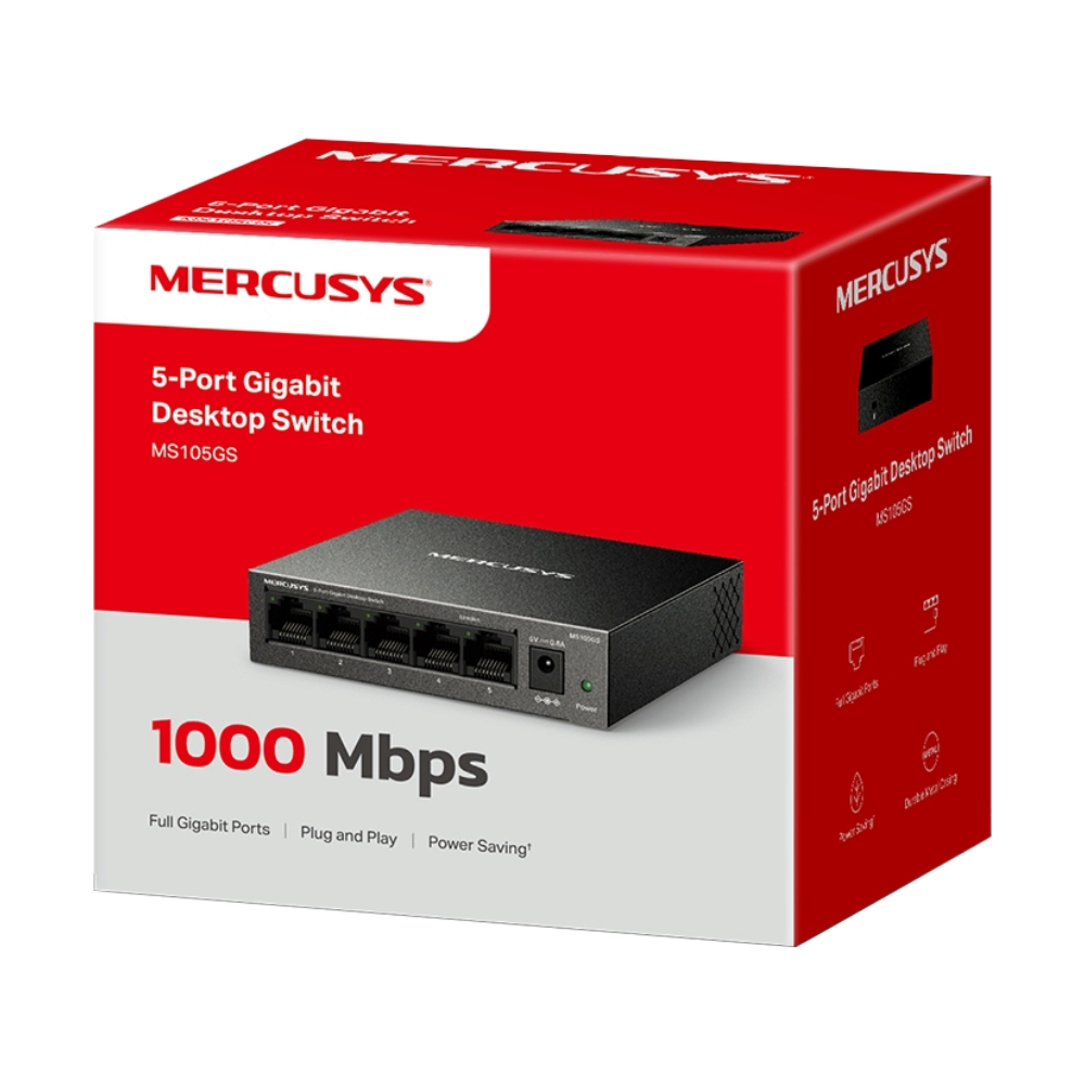 Gigabit Switching Hub 5 Port MERCUSYS MS105GS (4")