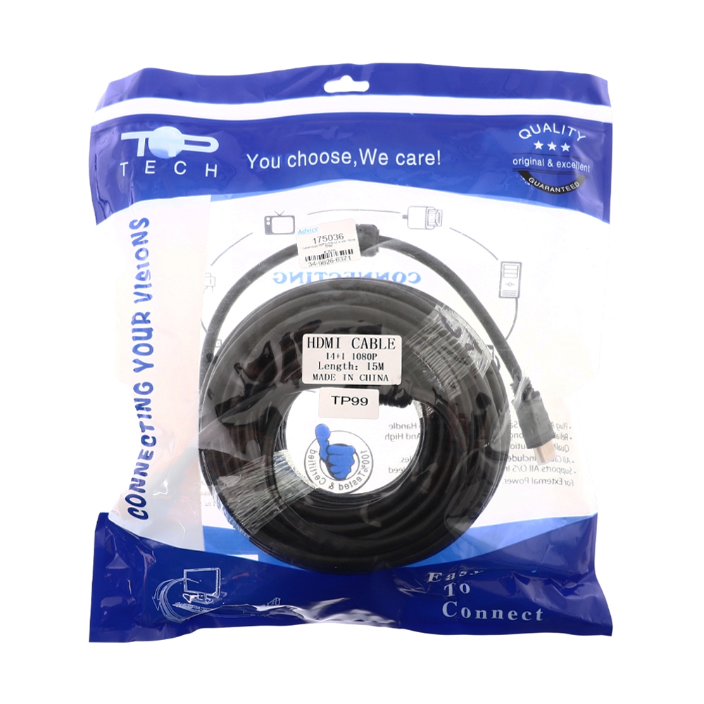 Cable HDMI (V.1.4) M/M (15M) TOP TECH TP99