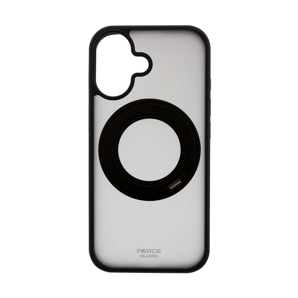Case iPhone 17 FORCEGUARD (3.0mm+TPU,capture buttons) -Sport Crystal Black