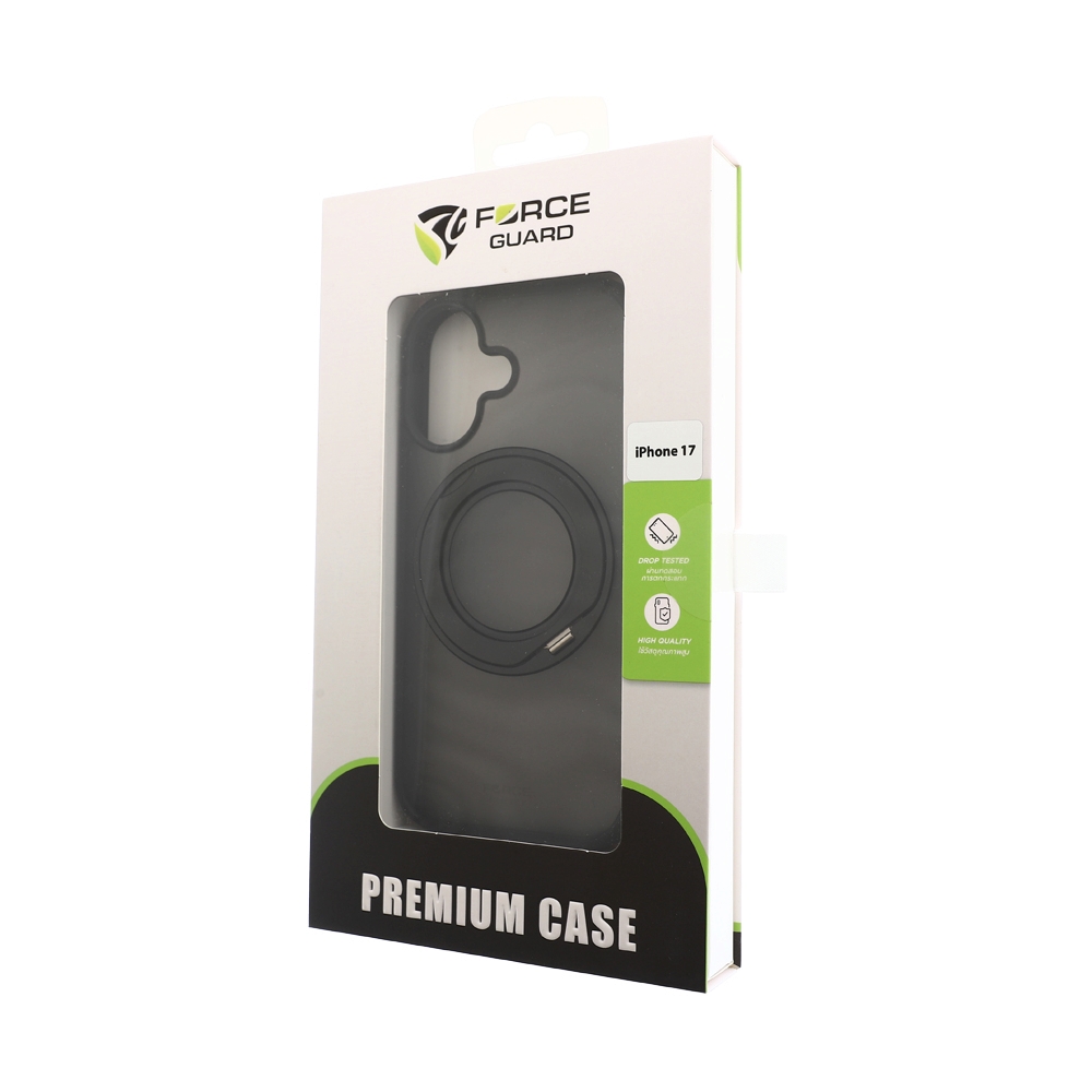 Case iPhone 17 FORCEGUARD (3.0mm+TPU,capture buttons) -Sport Crystal Black