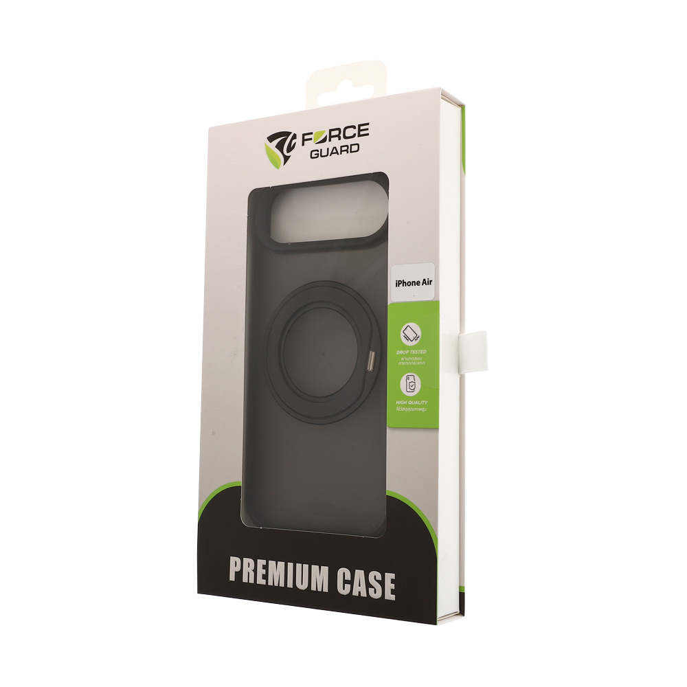Case iPhone Air FORCEGUARD (3.0mm+TPU,capture buttons) -Sport Crystal Black