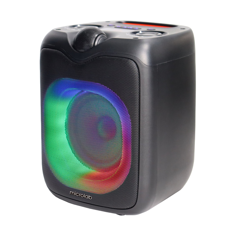 ลำโพงปาร์ตี้ MICROLAB (PT601W) + MIC BLUETOOTH BLACK