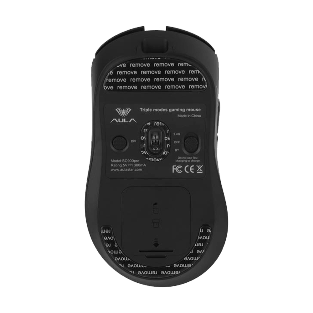 MOUSE WIRELESS BLUETOOTH AULA SC900 PRO BLACK 8K (เมาส์ไร้สาย)