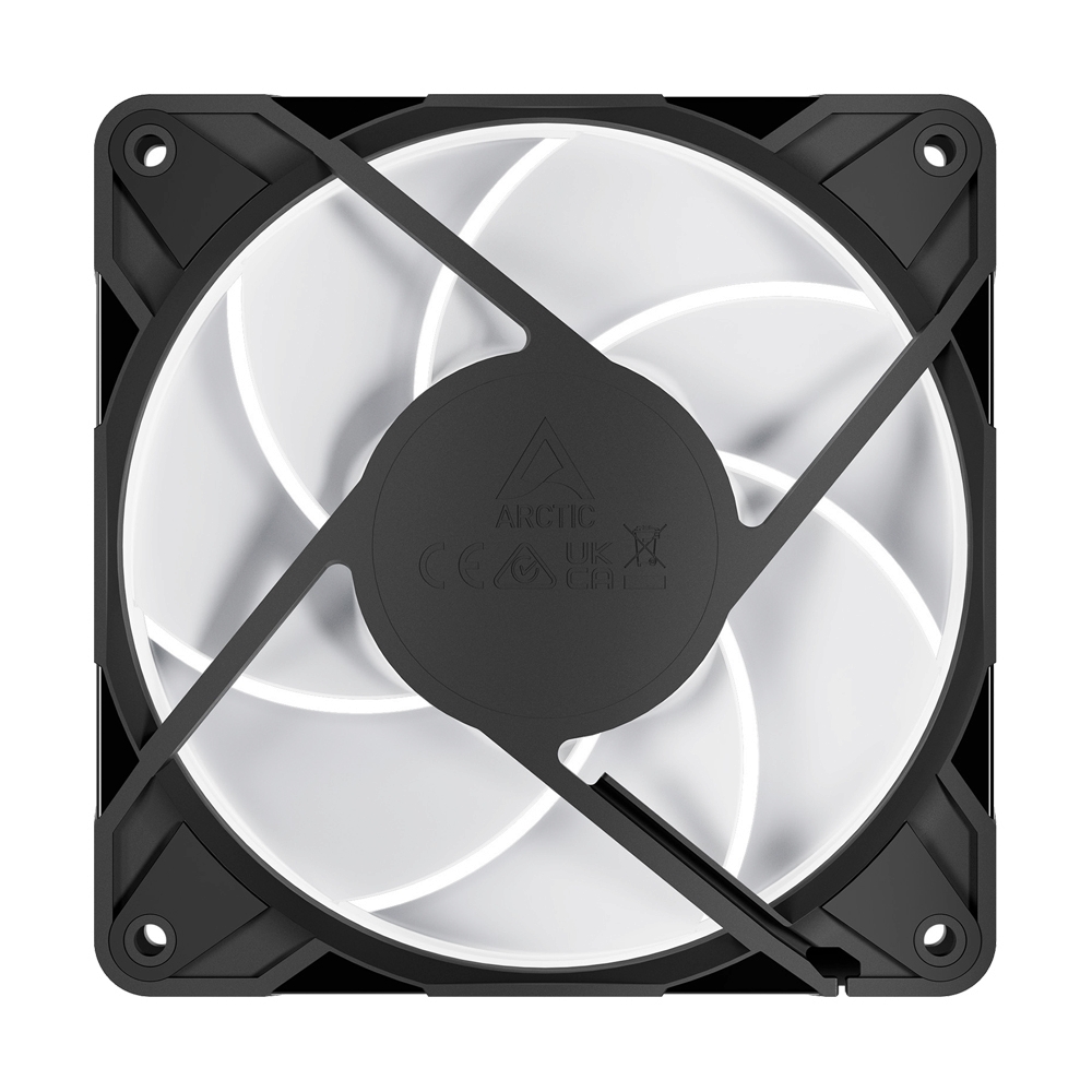 FAN CASE 12CM ARCTIC P12 PRO A-RGB BLACK (PACK 3)