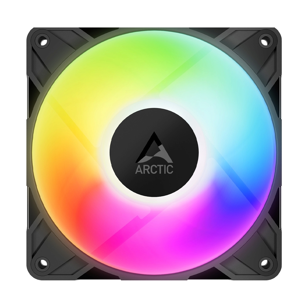 FAN CASE 12CM ARCTIC P12 PRO A-RGB BLACK (PACK 3)