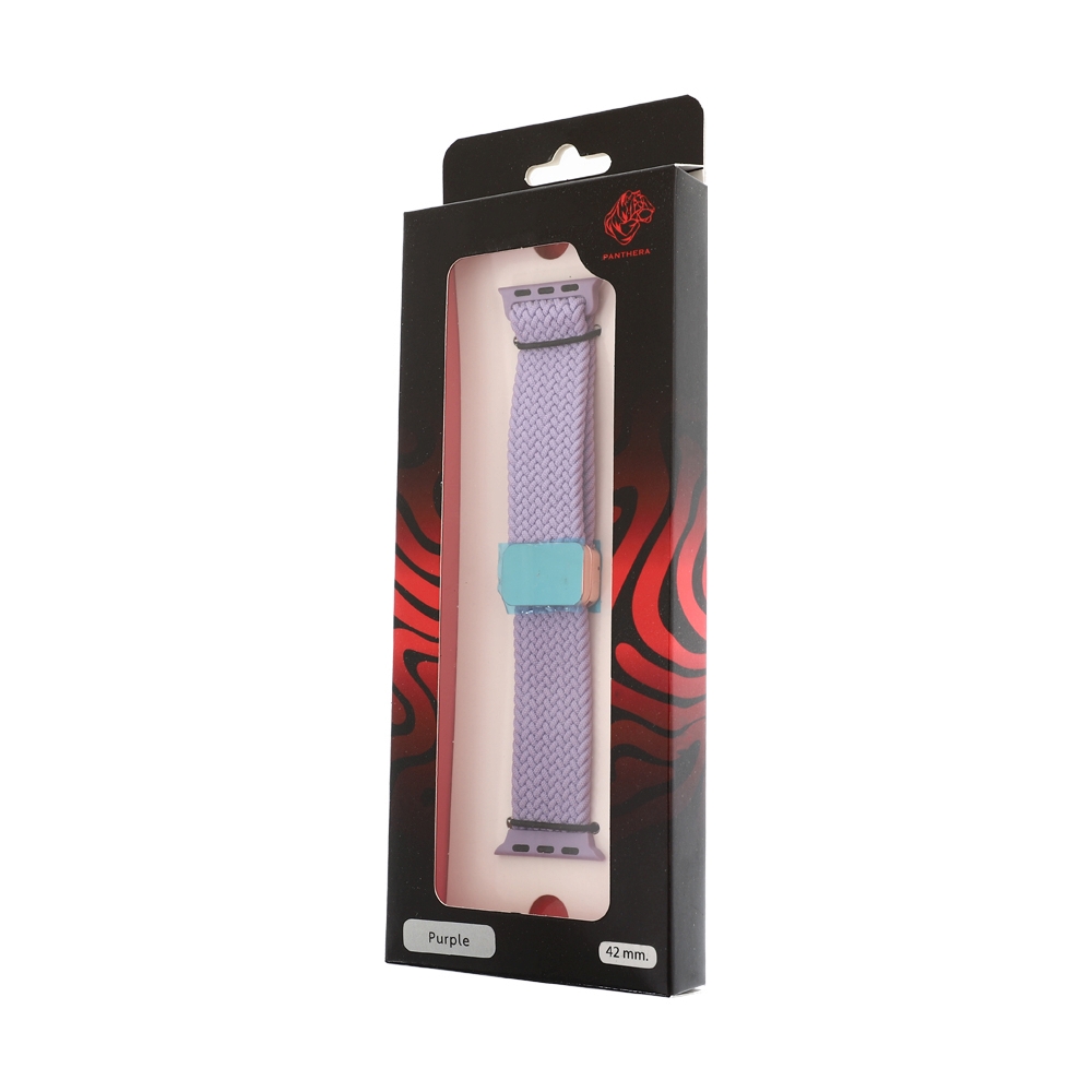 สาย Apple Watch PANTHERA 42mm Nylon with Magnetic Clip Purple