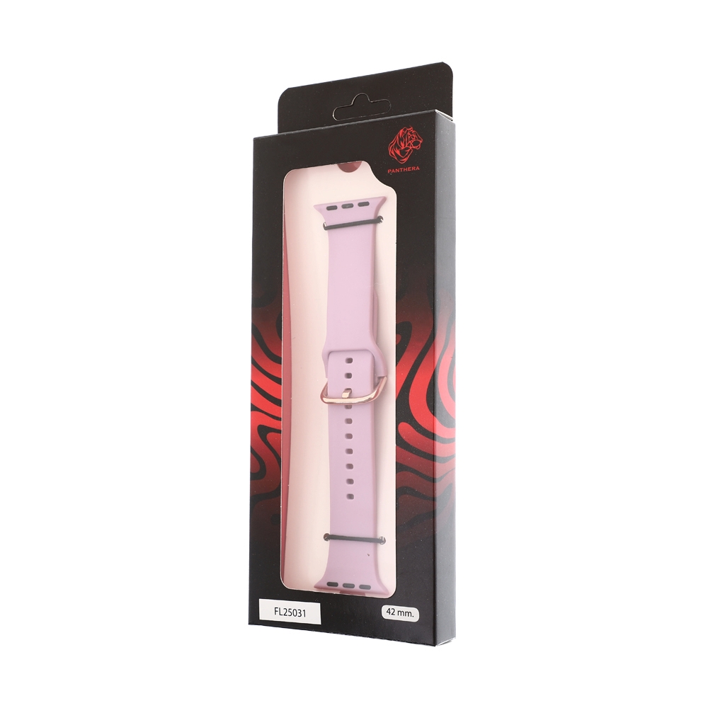 สาย Apple Watch PANTHERA 42mm Liquid Silicone Purple