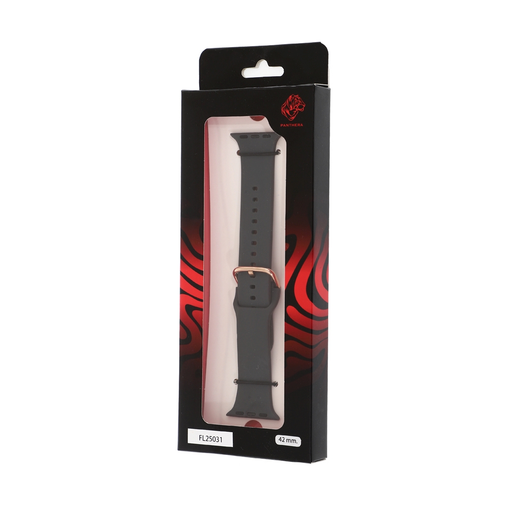 สาย Apple Watch PANTHERA 42mm Liquid Silicone Grey
