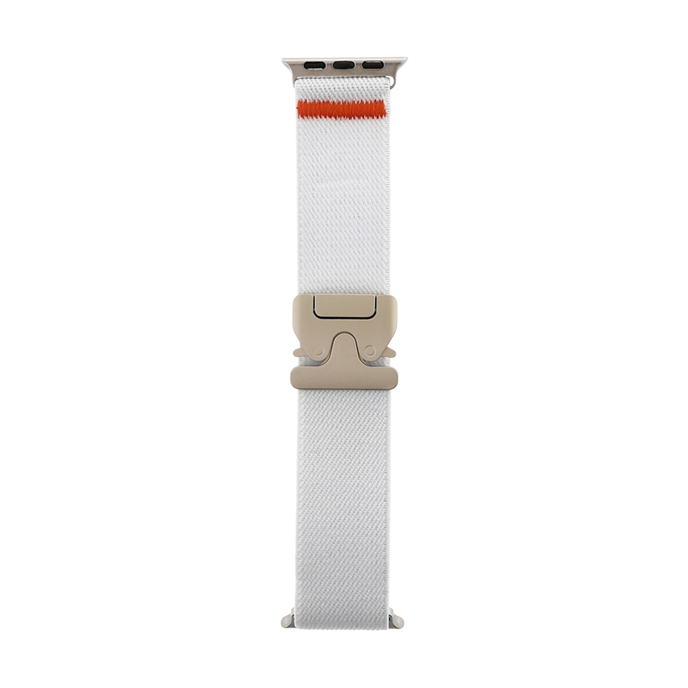 สาย Apple Watch PANTHERA 42mm Nylon with Socket Clip White