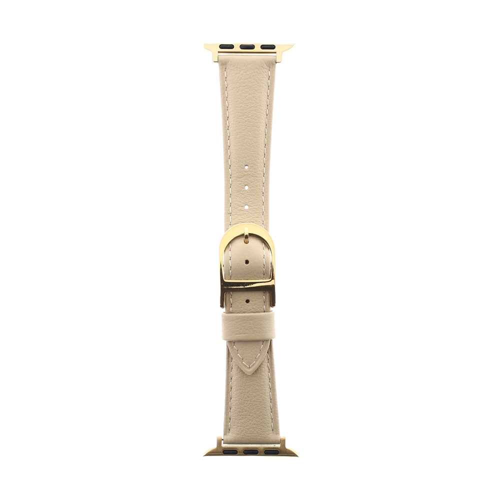 สาย Apple Watch PANTHERA 46mm Genuine Leather with Bucket Cream