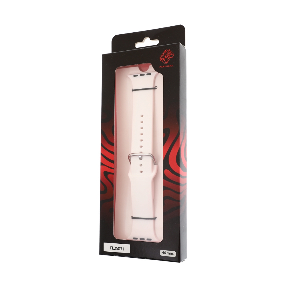 สาย Apple Watch PANTHERA 46mm Liquid Silicone White