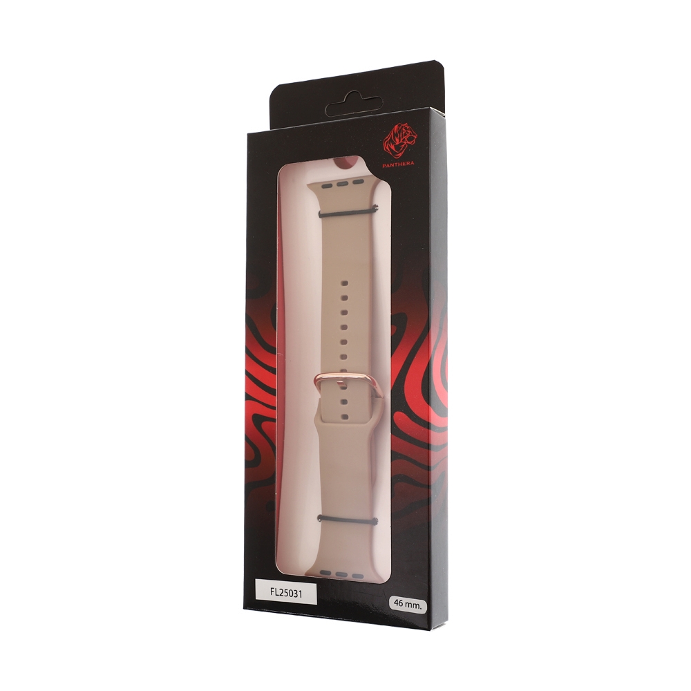สาย Apple Watch PANTHERA 46mm Liquid Silicone Beige