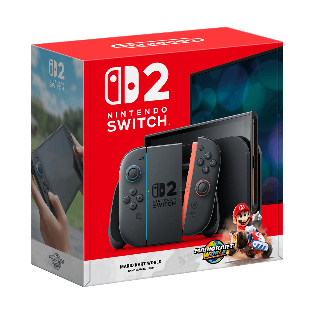 CONSOLE NINTENDO SWITCH 2 BUNDLE MARIO KART WORLD (เครื่องเกม+แผ่นเกม) by Synnex