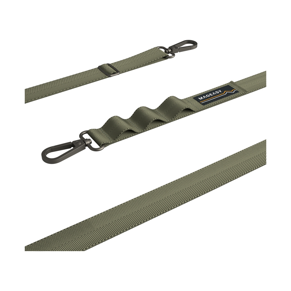 สายคล้อง MAGEASY Strap+Strap Card 20mm - Army Green