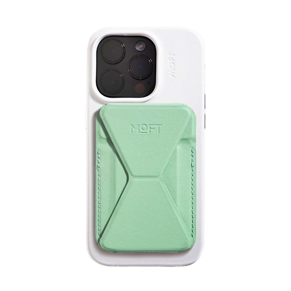Snap-On Phone Stand Wallet with MagSafe MOFT (MOVAS) - Peppermint