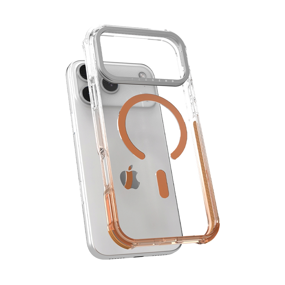 Case iPhone 17 Pro Max JTLEGEND Aura Shield Mag Lens Stand - Burnt Orange