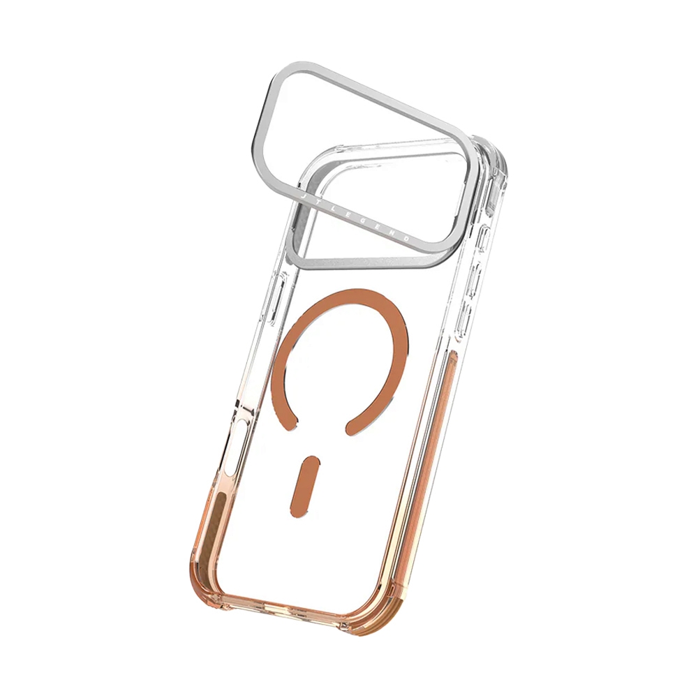 Case iPhone 17 Pro Max JTLEGEND Aura Shield Mag Lens Stand - Burnt Orange