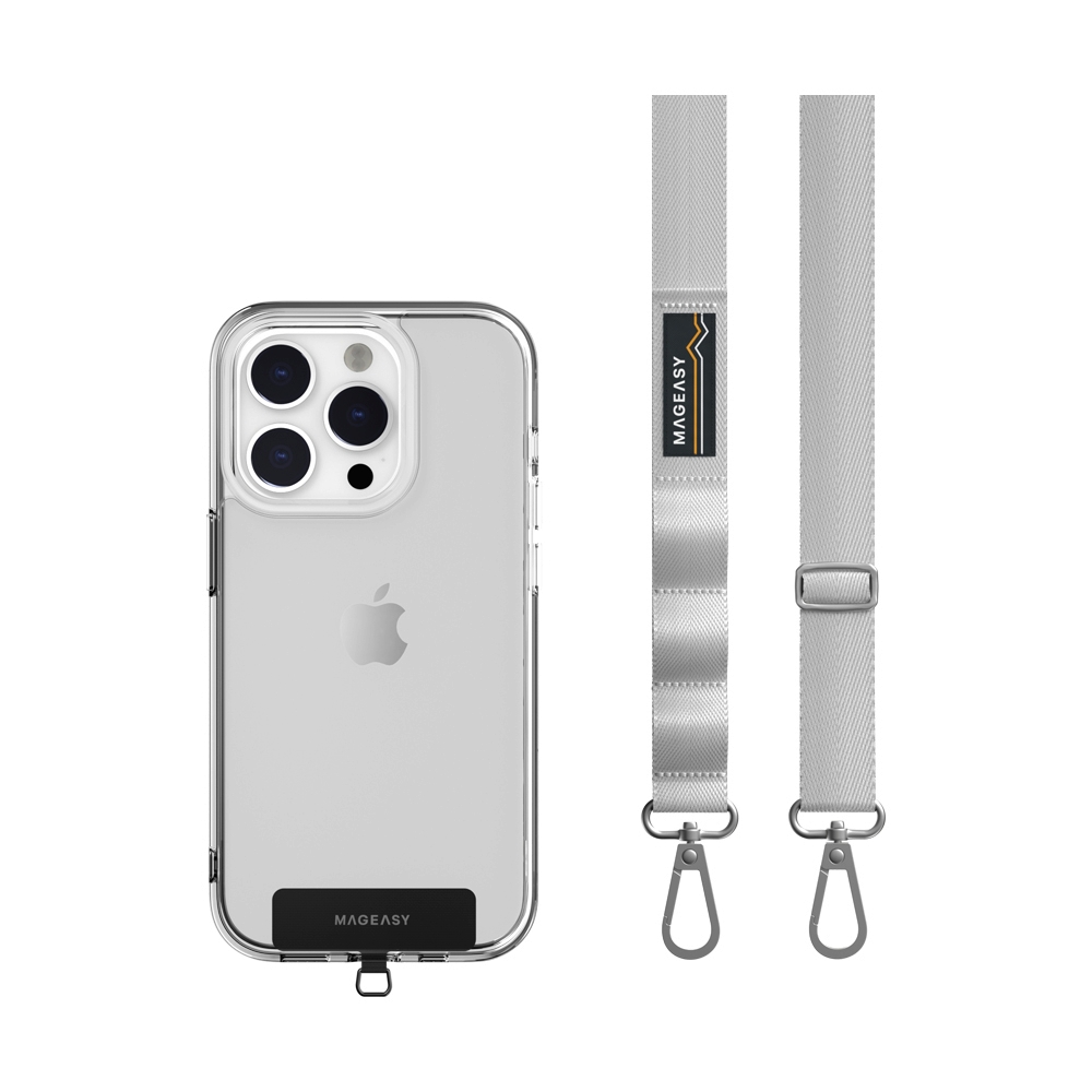 สายคล้อง MAGEASY Strap+Strap Card 20mm - Galaxy Gray