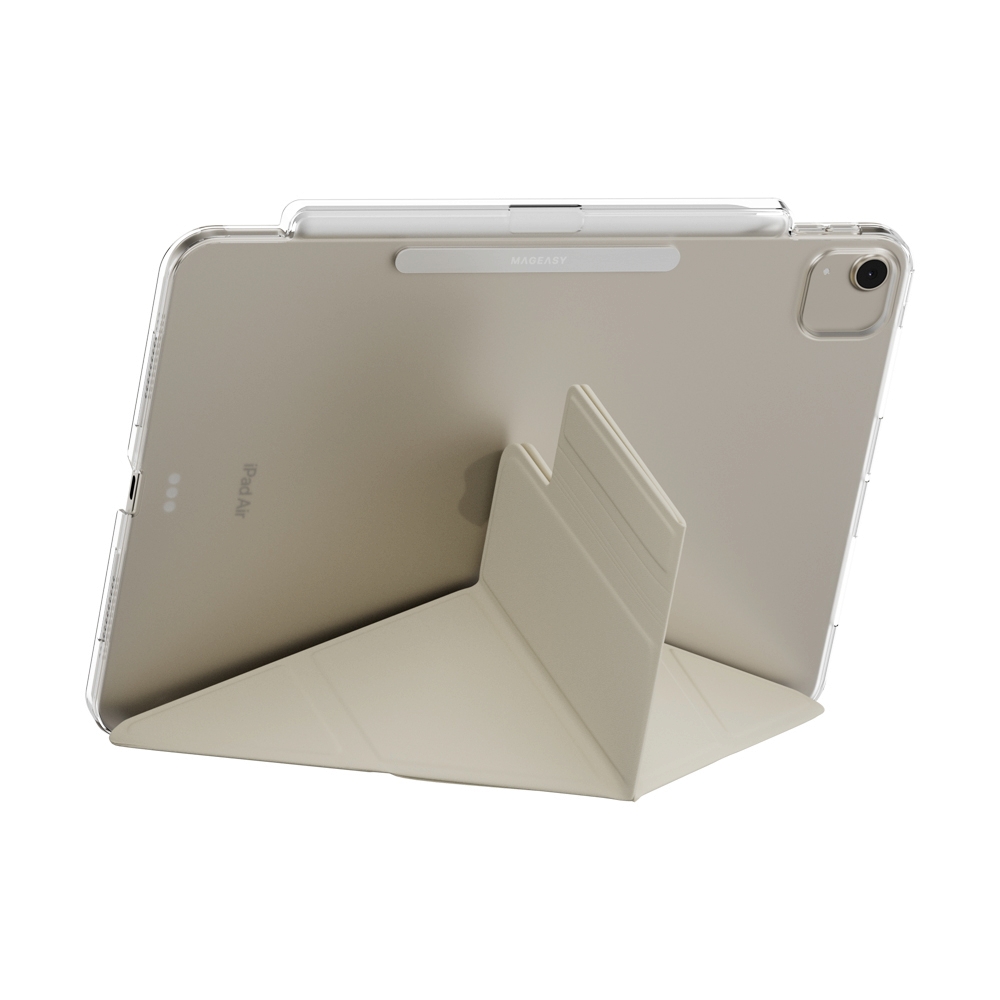 Case iPad Air 11" MAGEASY Facet with Pencil Holder - Starlight White