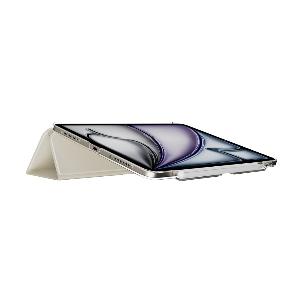Case iPad Air 11" MAGEASY Facet with Pencil Holder - Starlight White