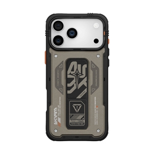 Case iPhone 17 Pro Max SKINARMA Aegis Magsafe with Grip-stand - Grey