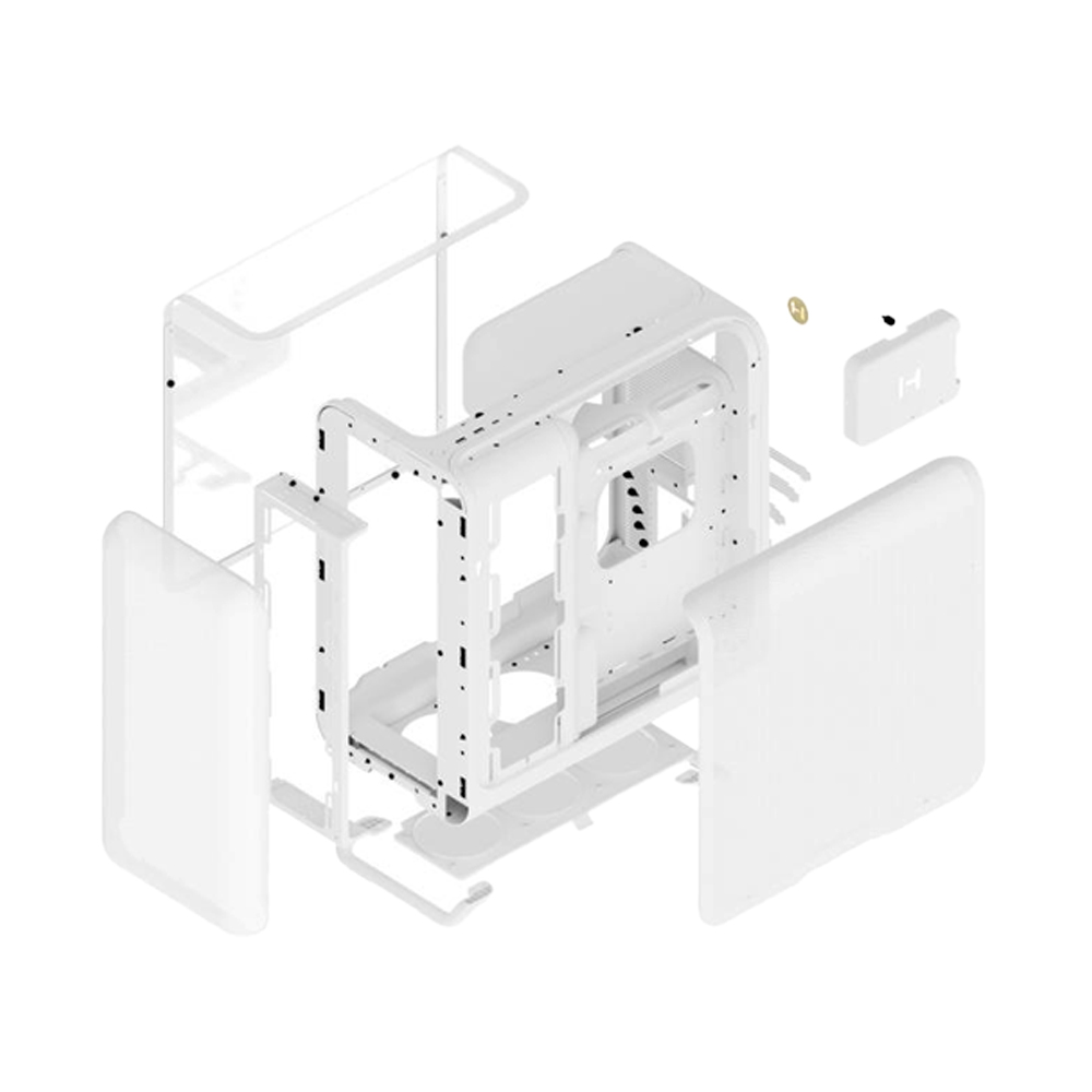 ATX CASE (NP) HYTE X50 TG WHITE
