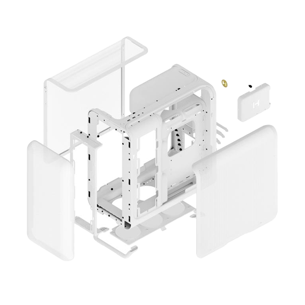ATX CASE (NP) HYTE X50 AIR WHITE