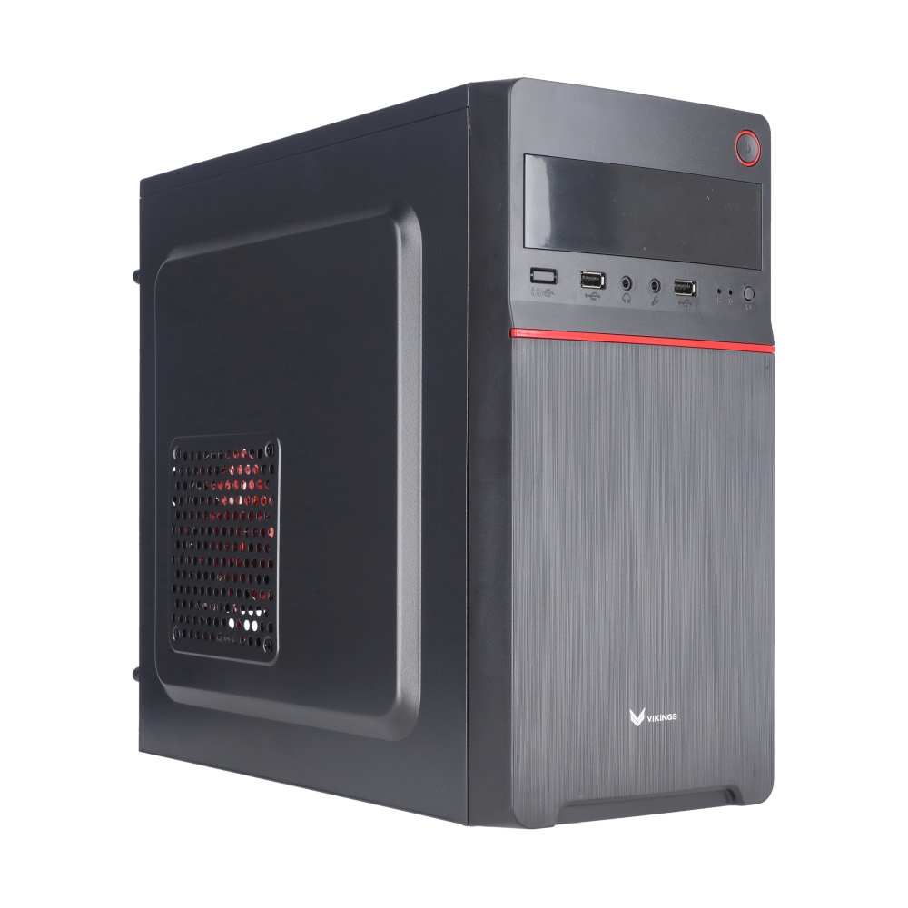 mATX CASE (NP) VIKINGS 1709R RED