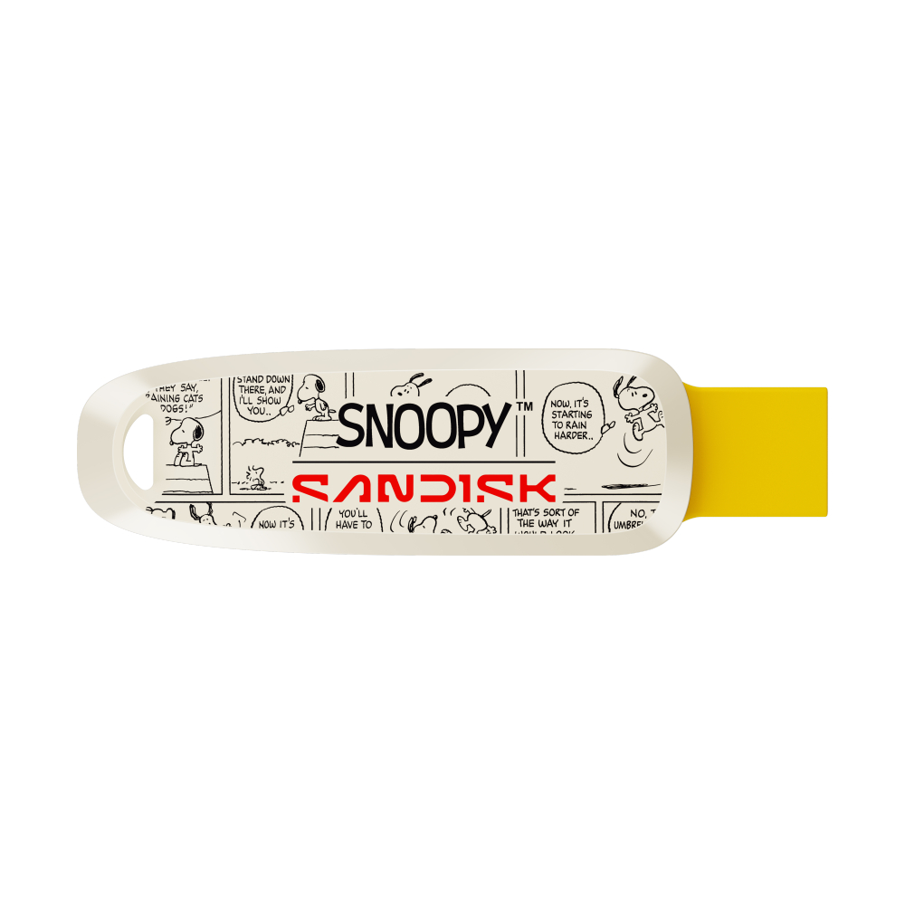 64GB Flash Drive SANDISK Dual Drive Snoopy Limited Edition (SDDDC6-064G-PS46) Yellow