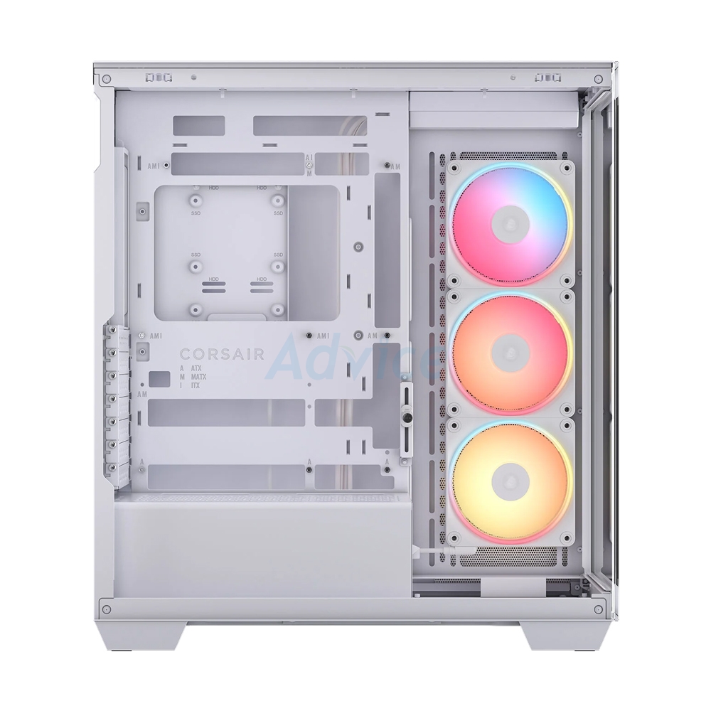 ATX CASE (NP) CORSAIR 3500X LX-R RGB TEMPERED GLASS WHITE (CC-9011325-WW)