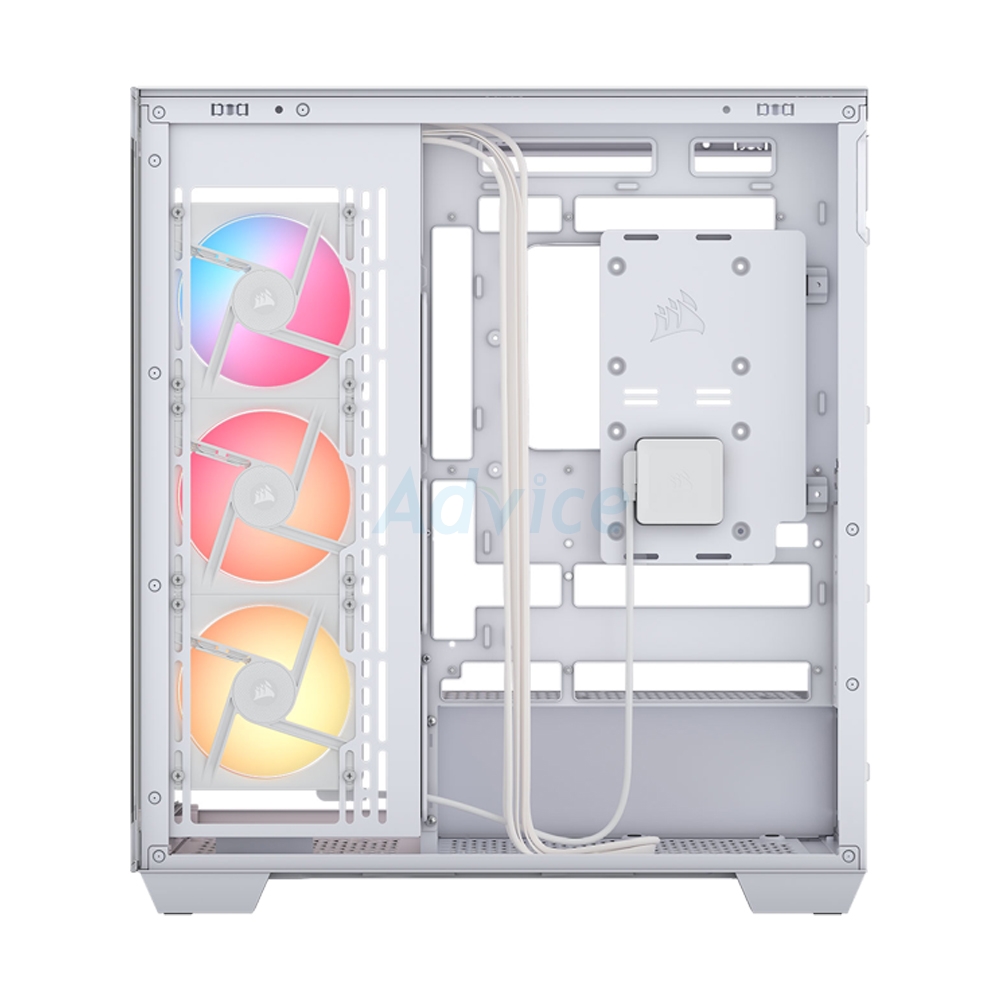 ATX CASE (NP) CORSAIR 3500X LX-R RGB TEMPERED GLASS WHITE (CC-9011325-WW)
