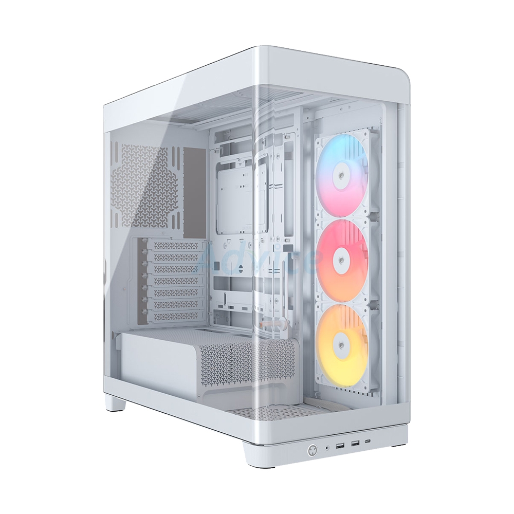 ATX CASE (NP) CORSAIR FRAME 4500X RS-R ARGB PANORAMIC GLASS WHITE (CC-9011315-WW)
