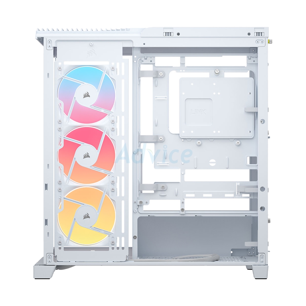 ATX CASE (NP) CORSAIR FRAME 4500X RS-R ARGB PANORAMIC GLASS WHITE (CC-9011315-WW)
