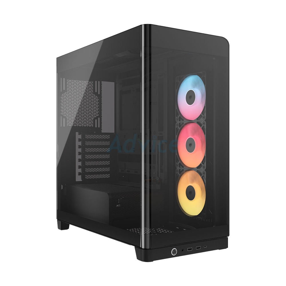 ATX CASE (NP) CORSAIR FRAME 4500X LX-R RGB LINK PANORAMIC GLASS BLACK (CC-9011316-WW)