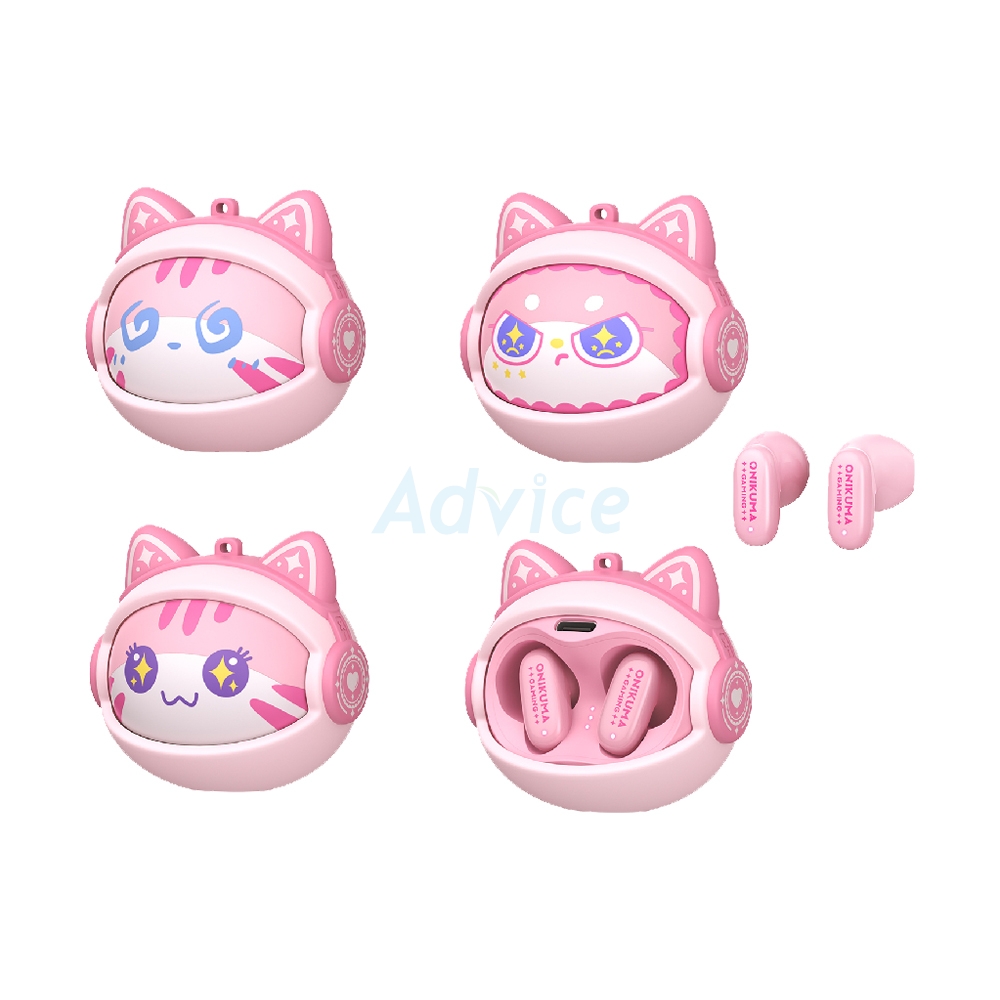 TRUE WIRELESS ONIKUMA TX603 PINK (BLUETOOTH)