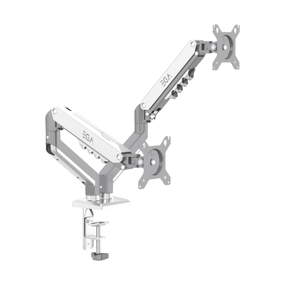 MONITOR ARM EGA ERGONOMIC DESIGN TWIN (MA2) WHITE